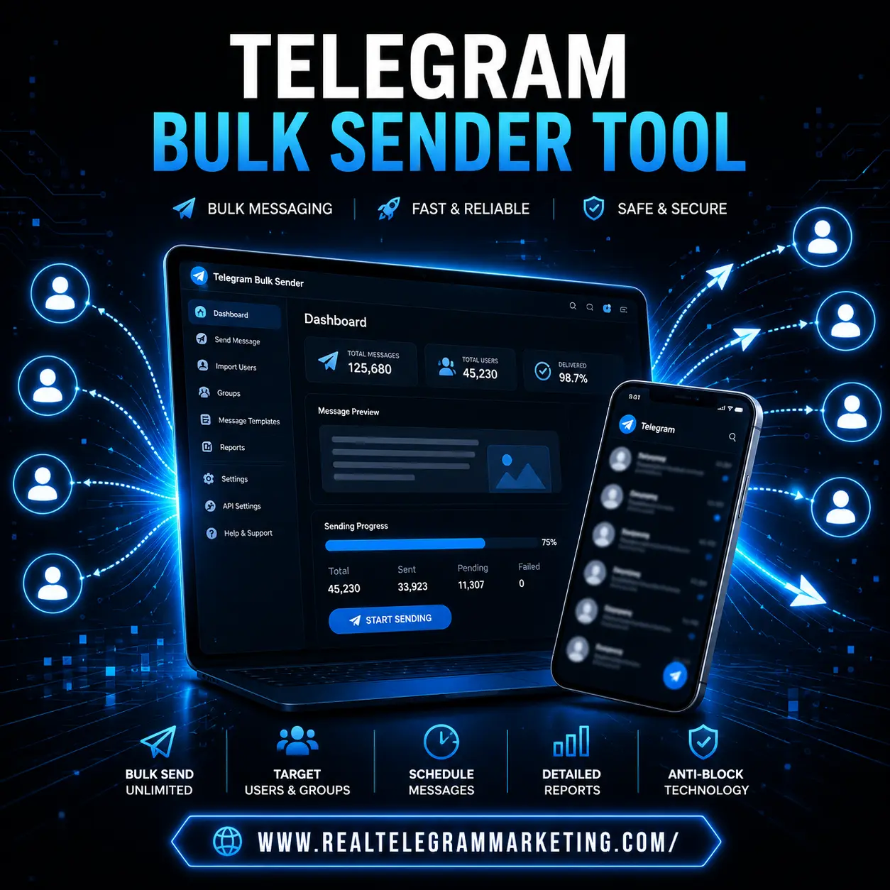 Telegram Bulk Message Sender