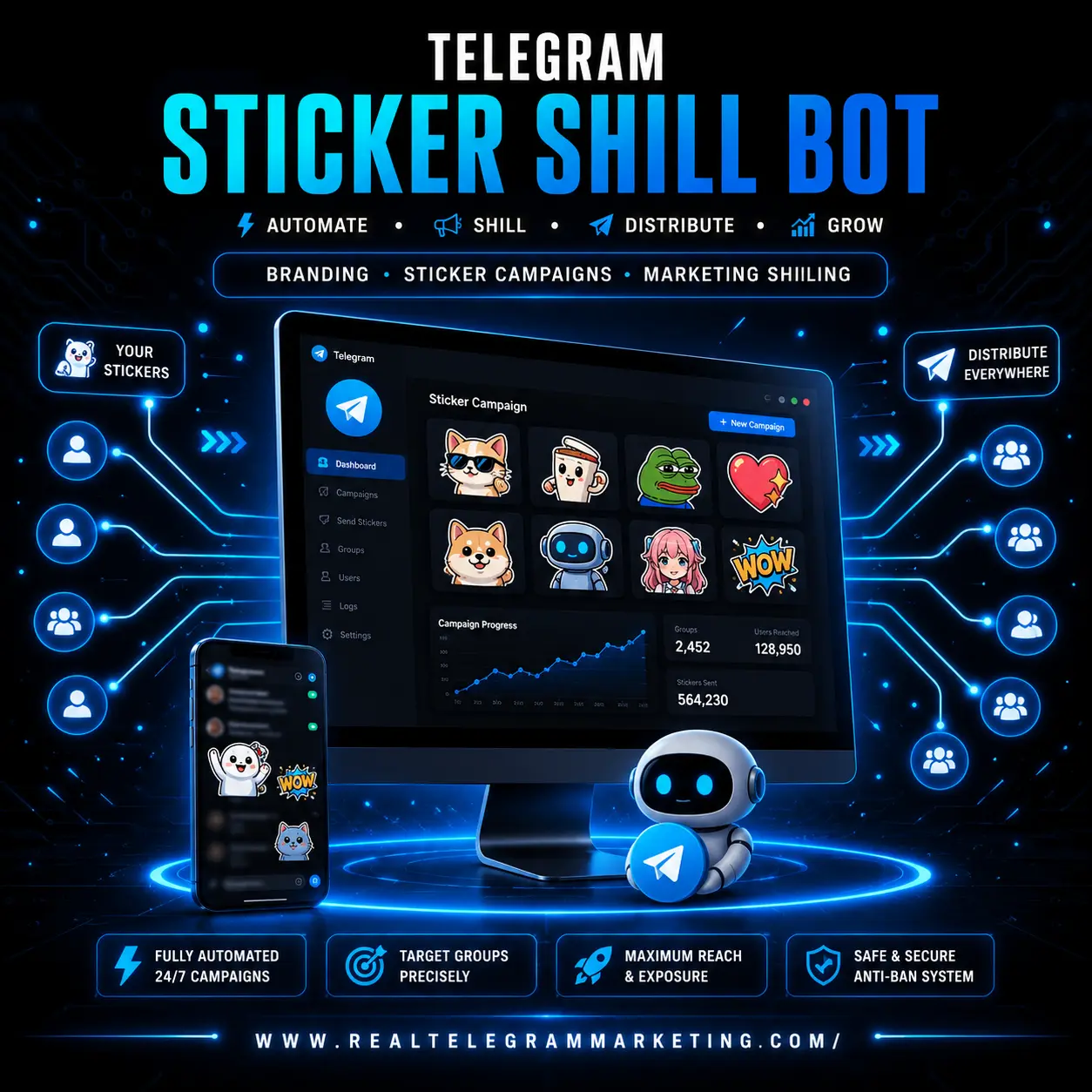 Telegram Sticker Shill Bot